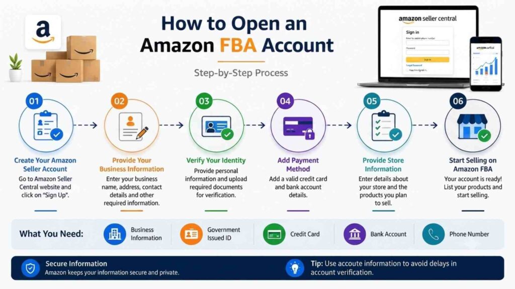 How to Open an Amazon FBA Account